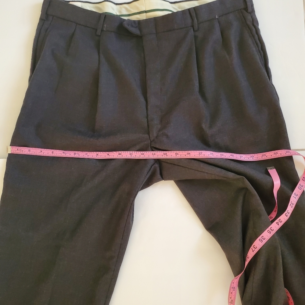 Bill Blass Menswear black/gray formal suit pants - Picture 9 of 14